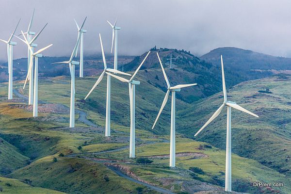 wind turbines