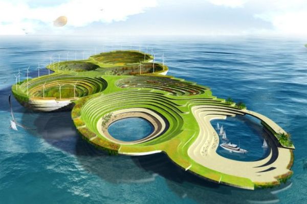 Prefab Self-Sustaining Floating City