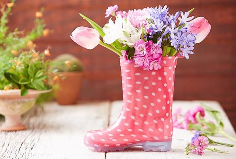  Rain Boot Flower Vase