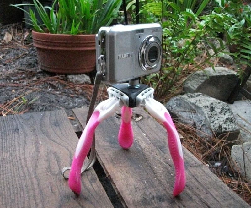 diy  razor tripod for you camera