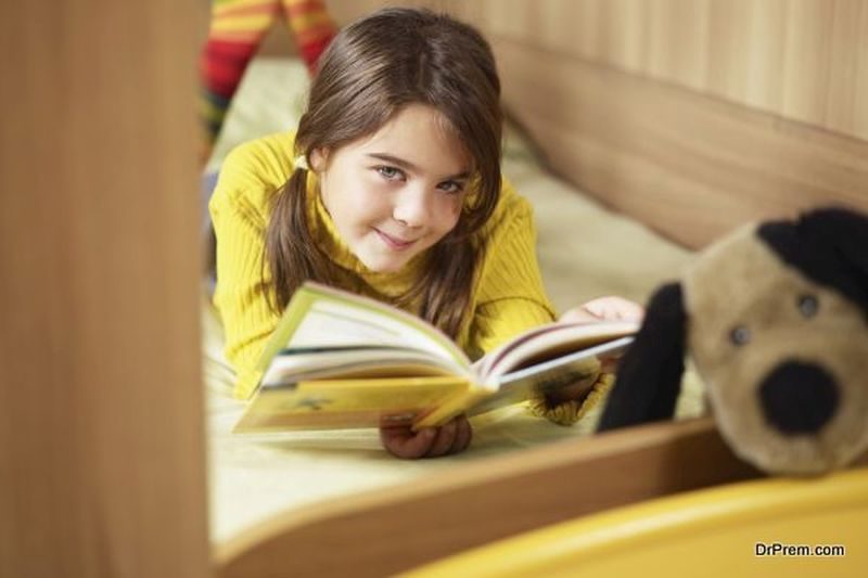 girl reading book