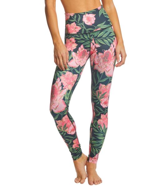 Lux Floral Print High Waist Capri Leggings