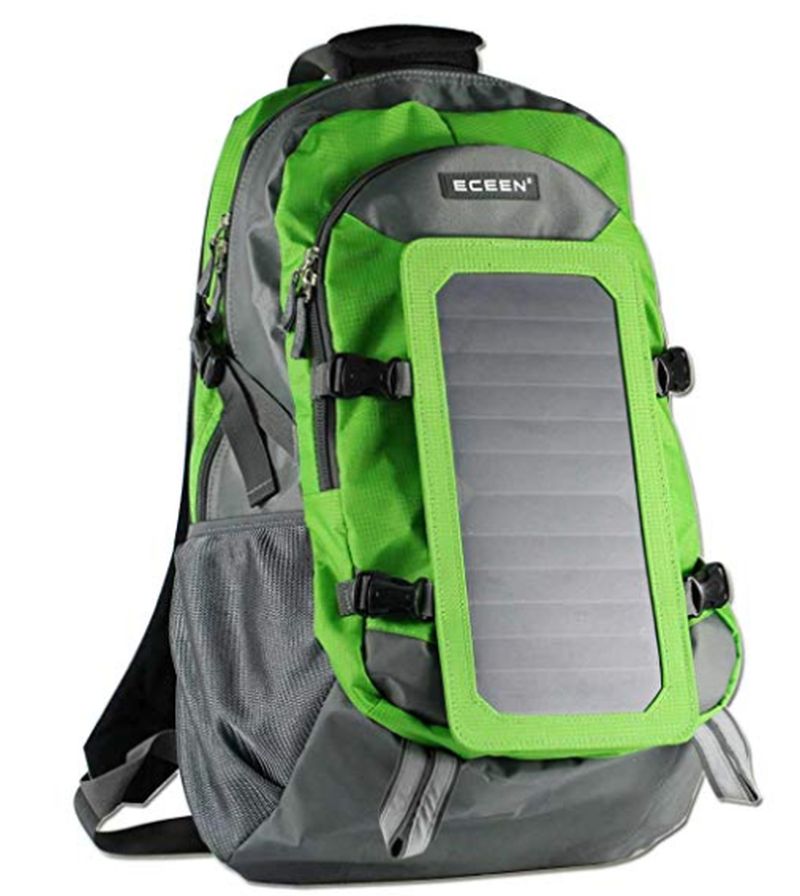 ECEEN hiking backpack with 7 watt Solar Panel