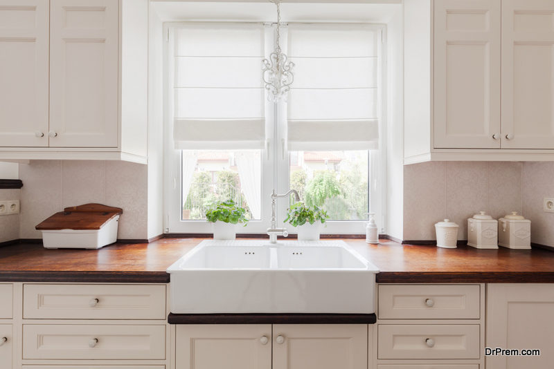 Inspect cabinetry fixtures and finishes