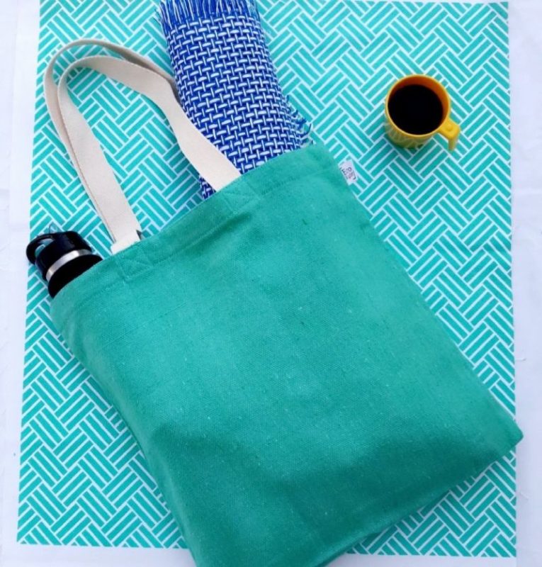 Recycled cotton tote bag