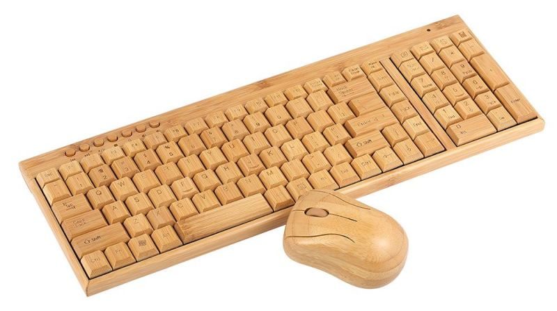 Wireless bamboo keyboard