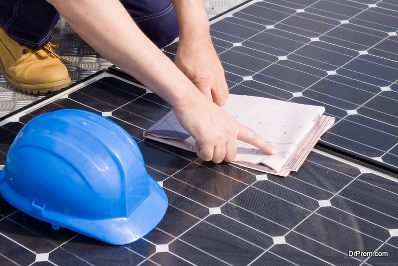 Solar-panel installation