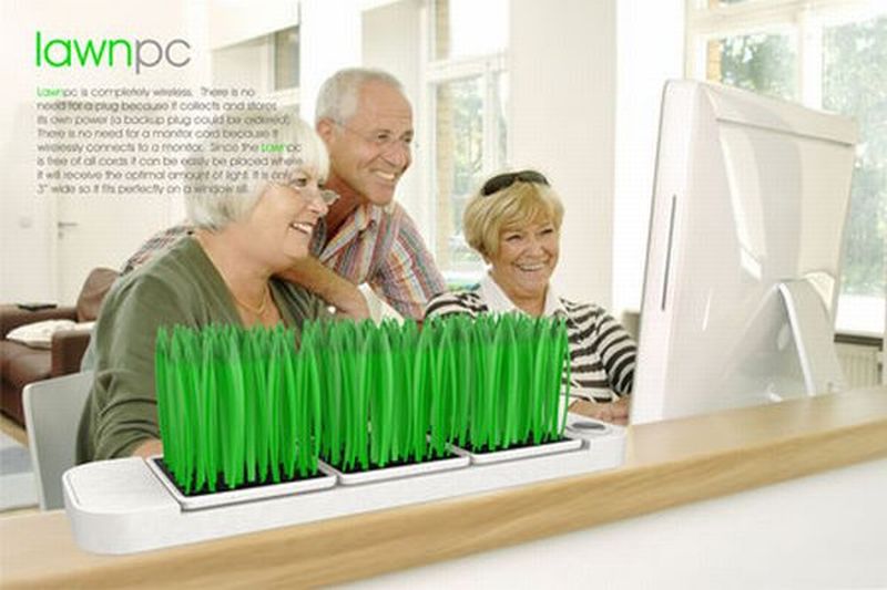 Lawn PC is a green computing concept