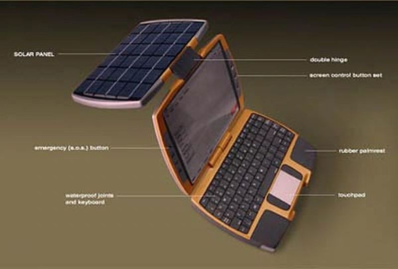 Solar laptop concept by Nikola Knezevic