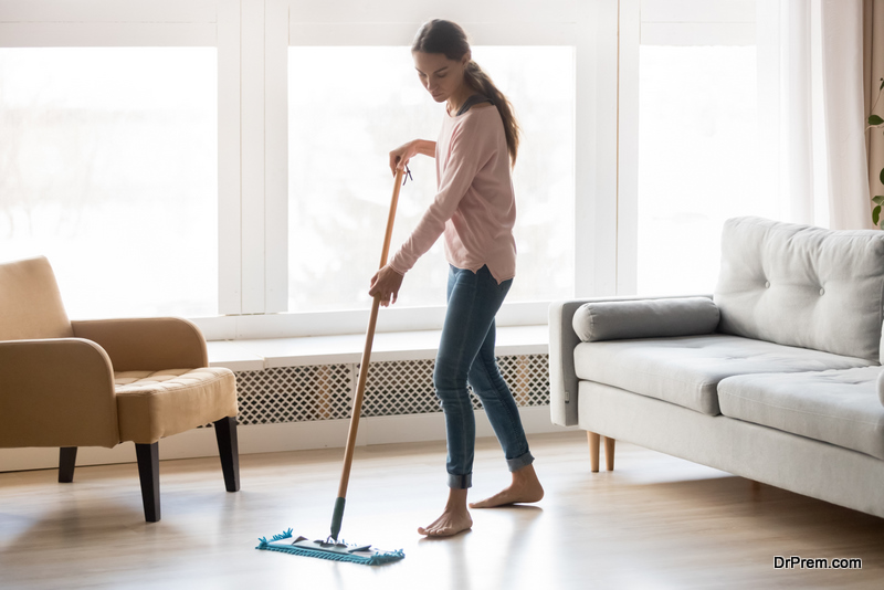 deep cleaning of home 