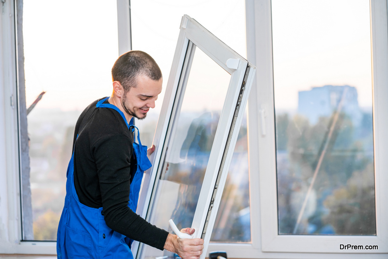 installing insulated glass window