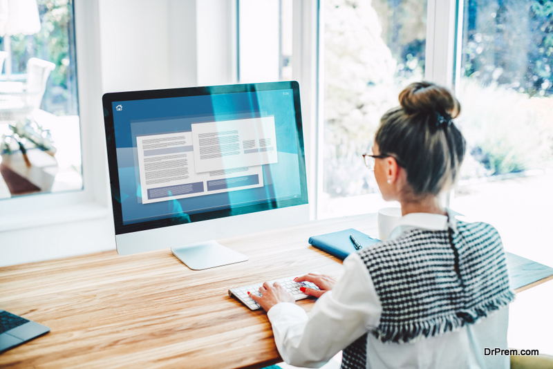 woman Working from Home