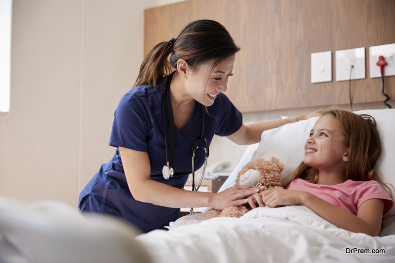 child under medical treatment