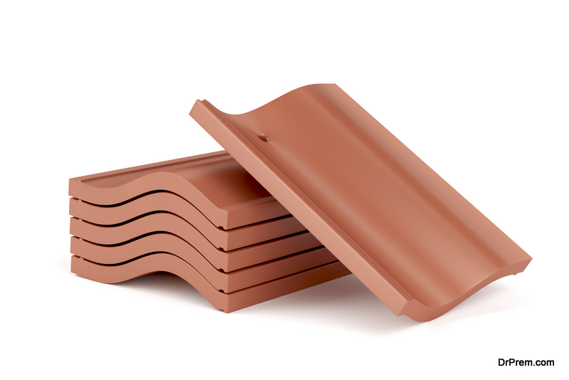 Clay roof tiles
